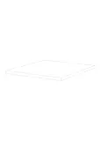 Tablero Werzalit 90x90 Blanco 1x