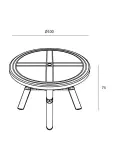 Mesa Dalia Ø100