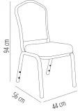 Silla Amadeus Plateado/Burdeos P.14